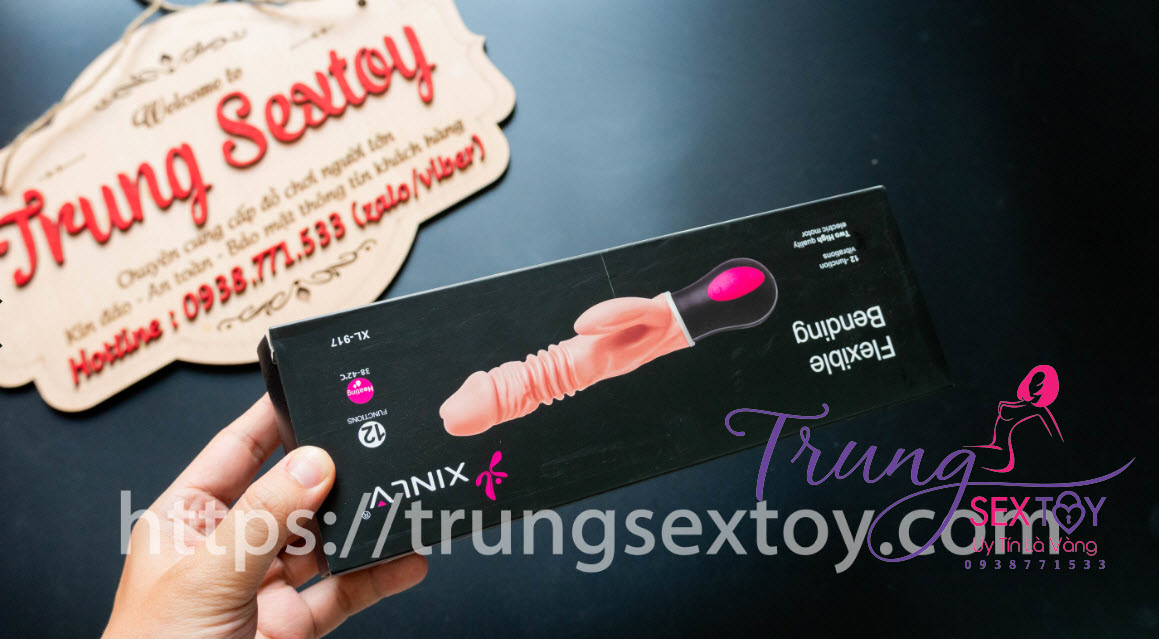 Dương vật giả Flexible Bending rung nhiệt kích thích thăng hoa tình dục