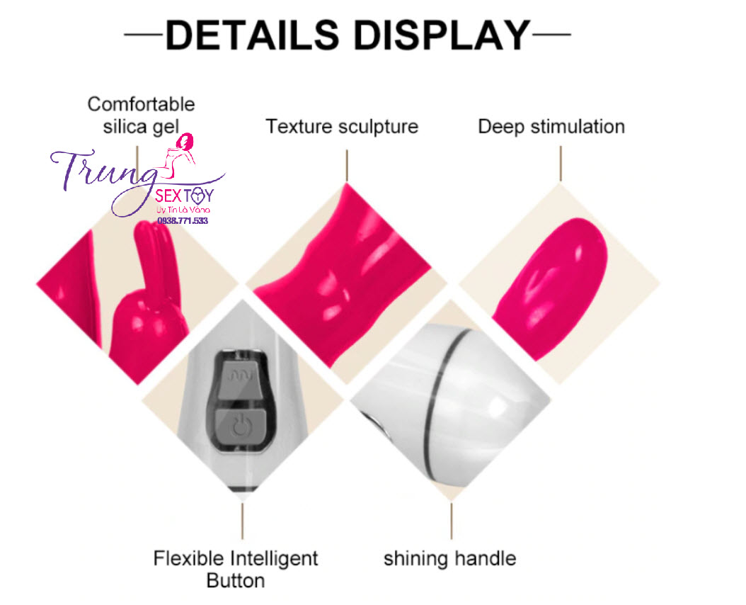 Đồ chơi tình dục 12 chế độ rung đa dạng kích thích mọi khoái cảm