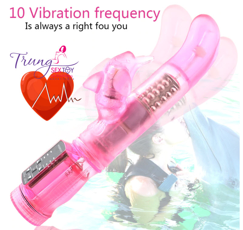 Máy Rung Dương Vật Giả Thụt Xoay Tăng Khoái Cảm Nữ 3 Lần