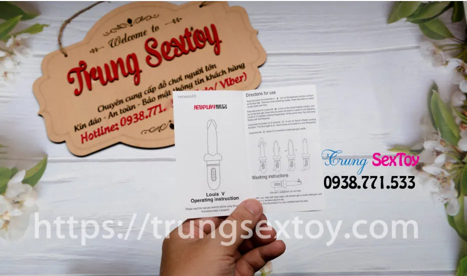Dương vật giả Louis V Rung Thụt Đa Chế Độ Hấp Dẫn Sướng Mê