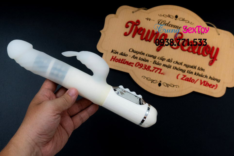 Dương Vật Giả Trắng Rung Xoay Cao Cấp Kích Thích Mạnh Mẽ