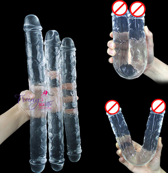 Dương vật giả hai đầu cao cấp dành cho les thỏa mãn kích thích