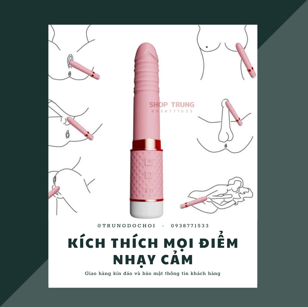 Dương Vật Giả Yeain Mini 2 Trong 1 Rung Thụt Bú Mút Kích Thích