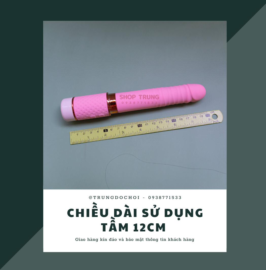 Dương Vật Giả Yeain Rung Thụt Mini 2 Trong 1 Kích Thích