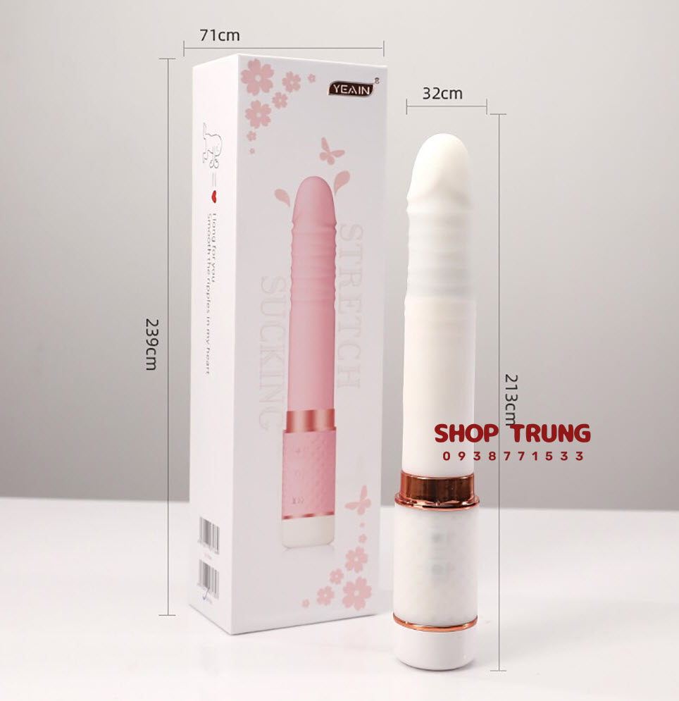 Dương Vật Giả Yeain Mini 2 Trong 1 Rung Thụt Bú Mút Kích Thích