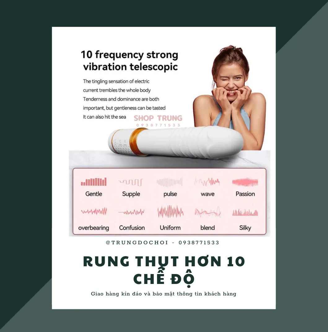 Dương Vật Giả Yeain Rung Thụt Mini 2 Trong 1 Kích Thích