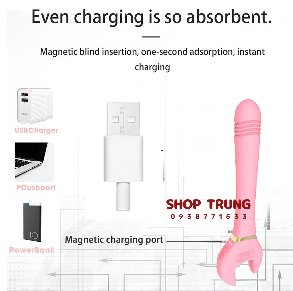 Dụng cụ tình dục cờ lê rung 10 chế độ sướng cực đã