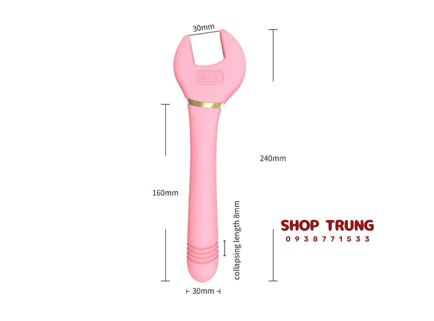 Dụng cụ tình dục cờ lê rung 10 chế độ sướng cực đã