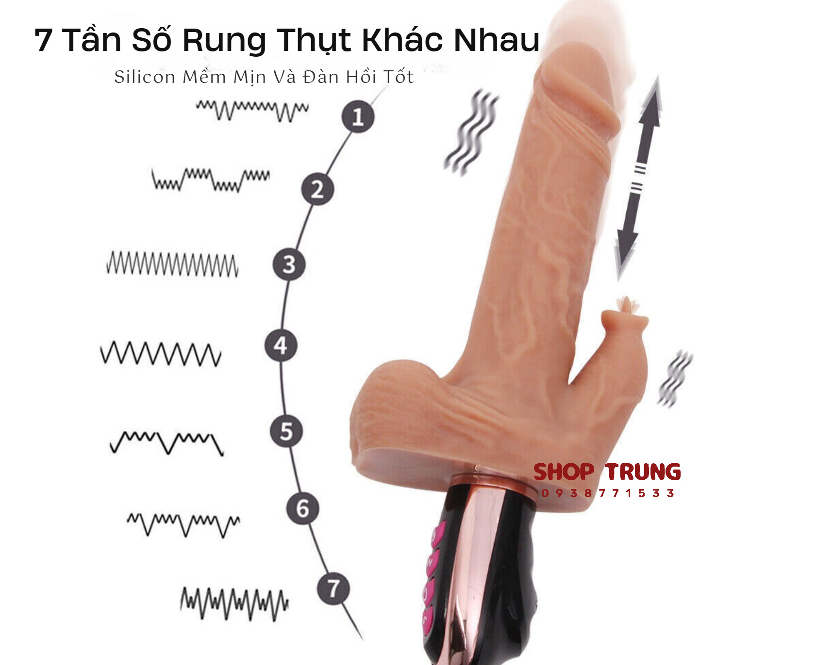 Dương Vật Giả 7 Chế Độ Rung Thụt Âm Đạo Như Thật Dương Vật Giả 7 Chế Độ Rung Thụt Âm Đạo Như Thật