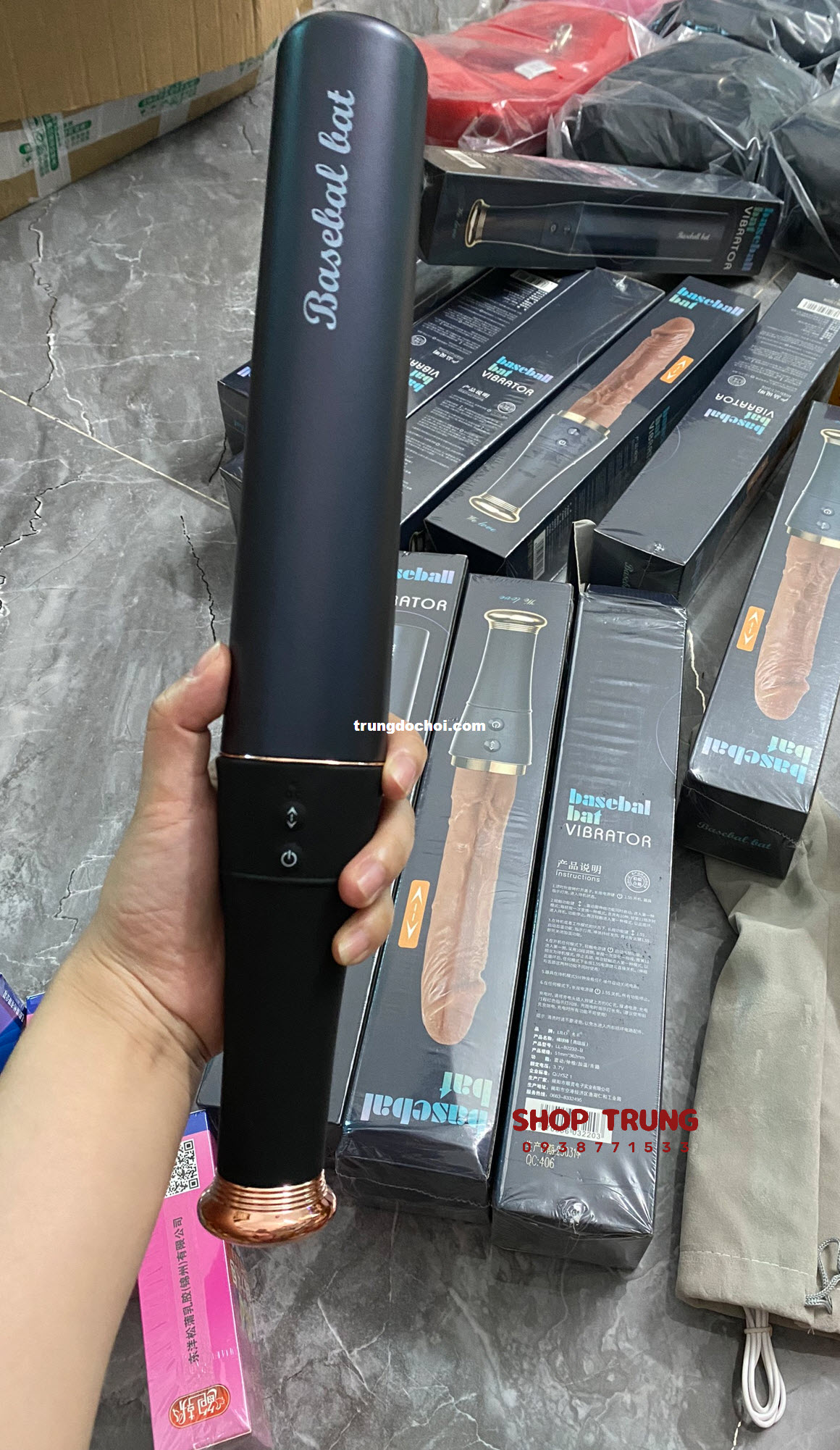 Dương Vật Giả Gậy Bóng Chày 10 Chế Độ Rung Thụt Mạnh Mẽ Lên Đỉnh