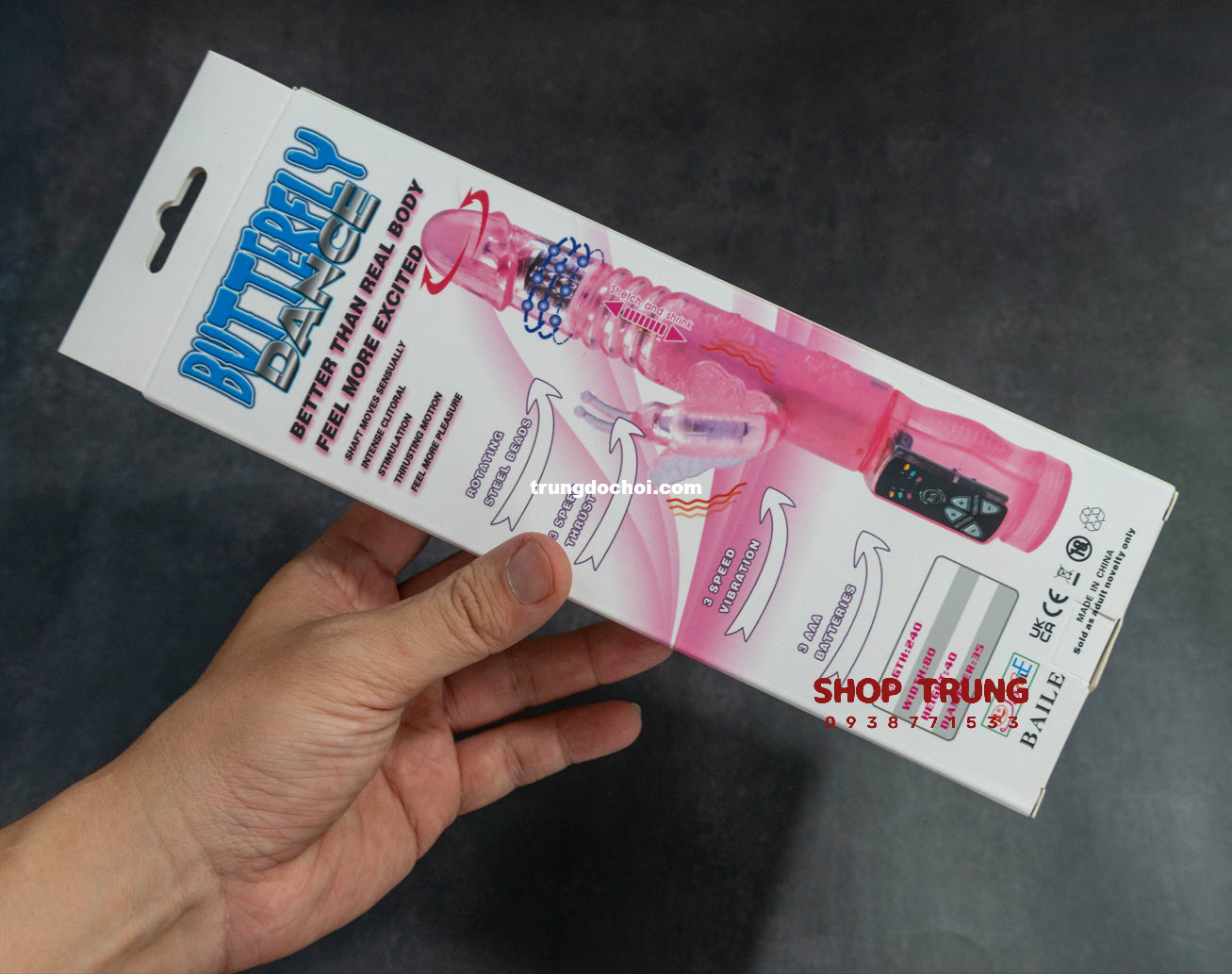 Butterfly Dance Premium Realistic Silicone Male Dildo