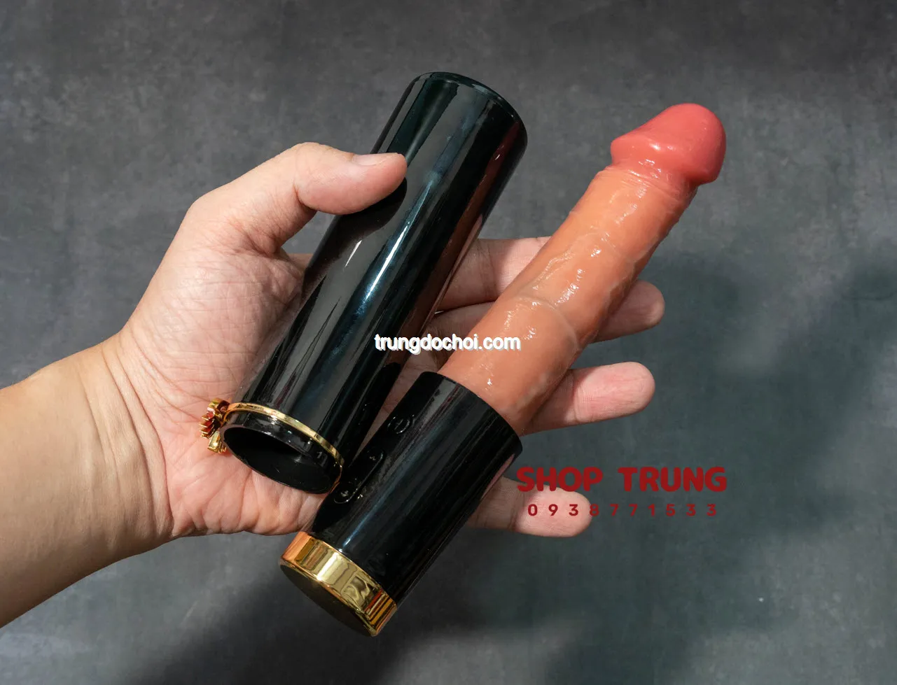 Dương vật giả rung thụt cao cấp kích thích mạnh mẽ lên đỉnh