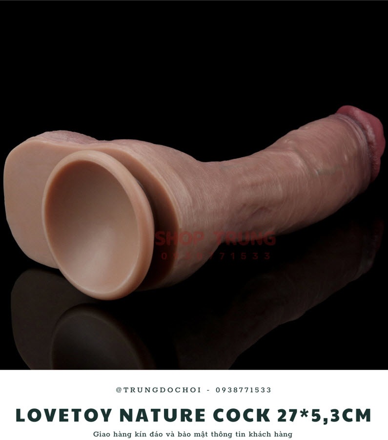 Lovetoy Nature Cock 27x5.3cm Size Khủng Kích Thích Cực Mạnh