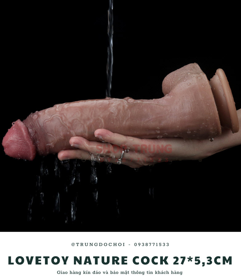Lovetoy Nature Cock 27x5.3cm Size Khủng Kích Thích Cực Mạnh