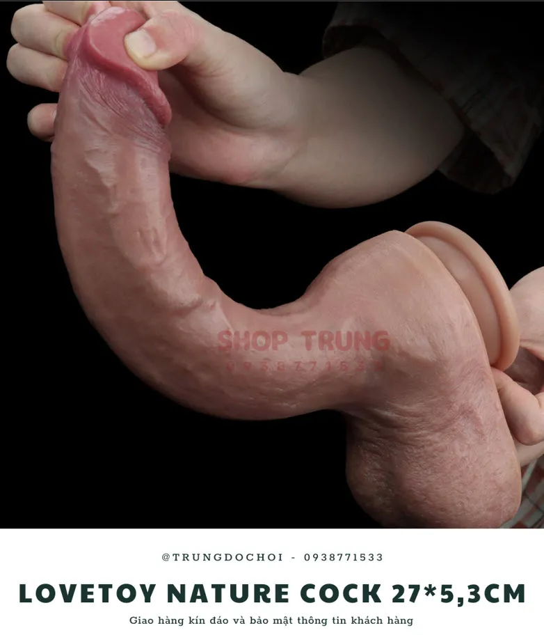 Lovetoy Nature Cock size khủng silicon cao cấp kích thích cực mê