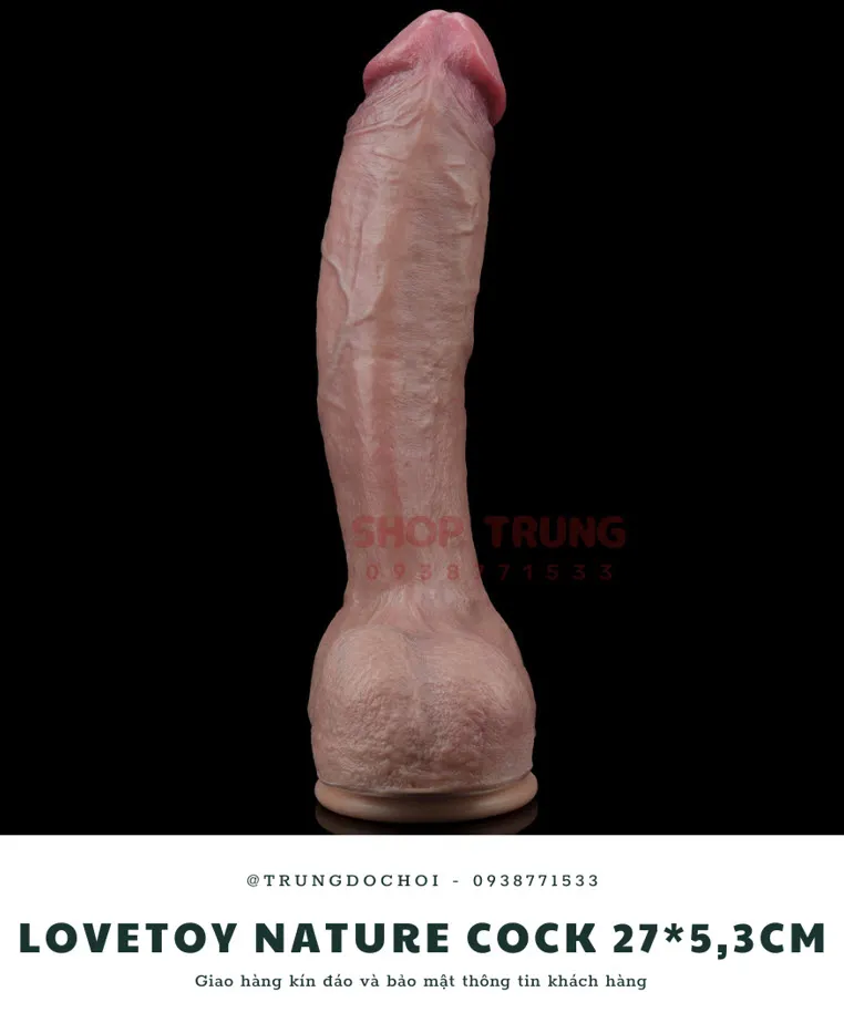 Lovetoy Nature Cock size khủng silicon cao cấp kích thích cực mê