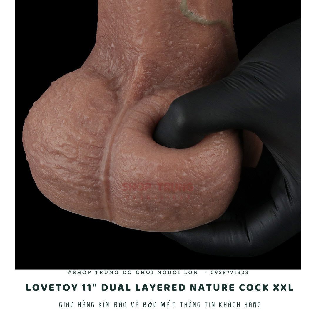 Dương vật giả Lovetoy XXL silicon mềm mại 2 lớp chuẩn tự nhiên