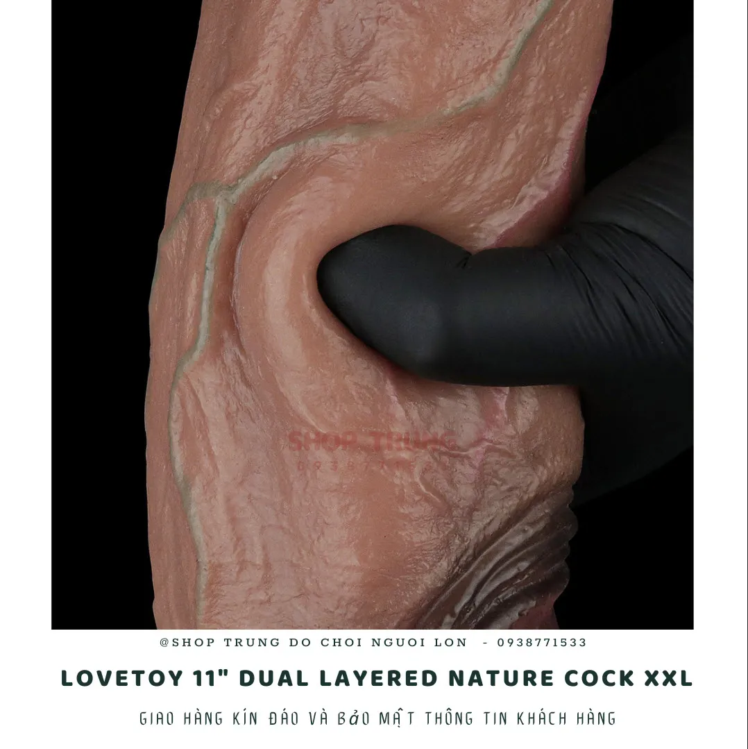 Dương vật giả Lovetoy Layered Nature XXL silicon 2 lớp mềm mại