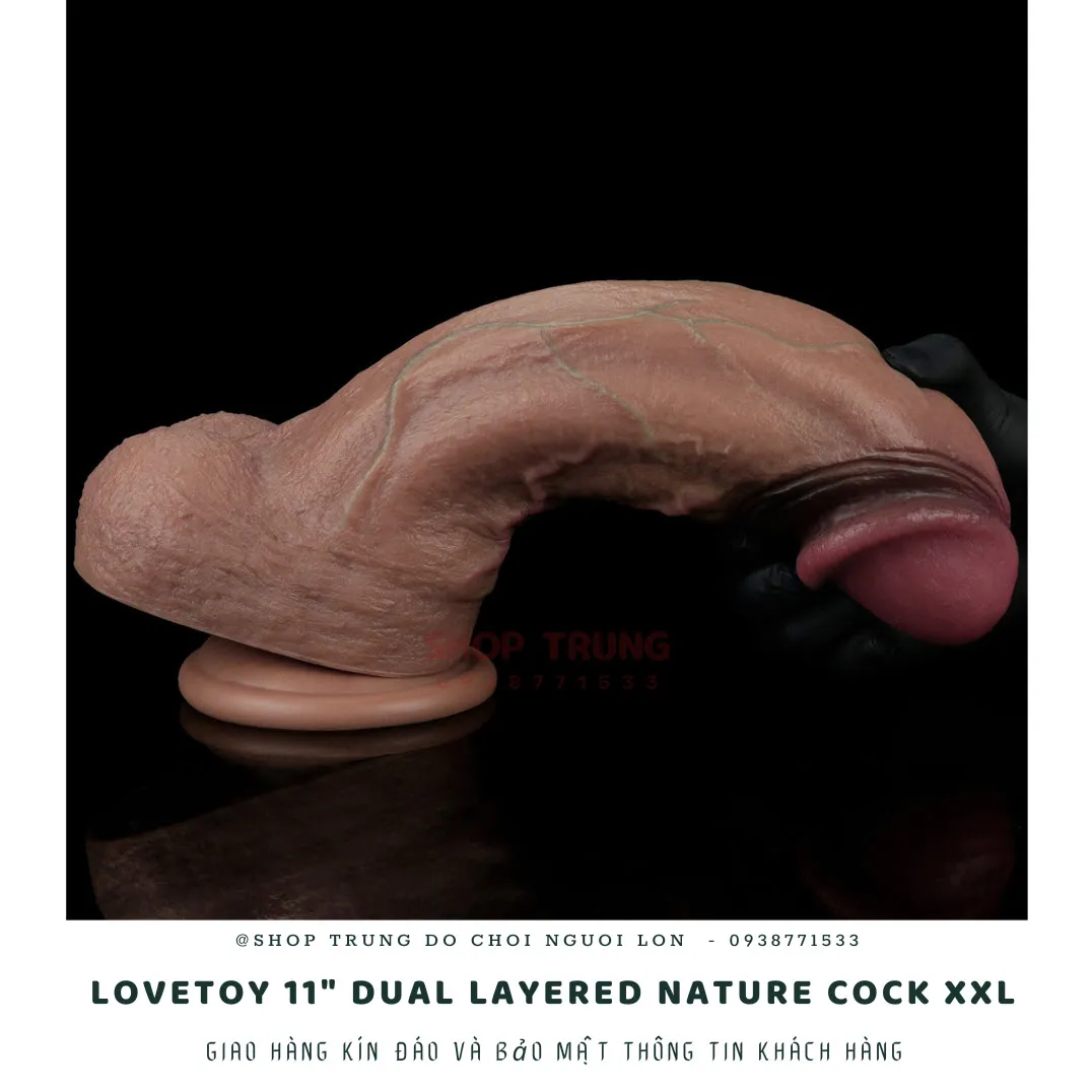 Dương vật giả Lovetoy Layered Nature XXL silicon 2 lớp mềm mại