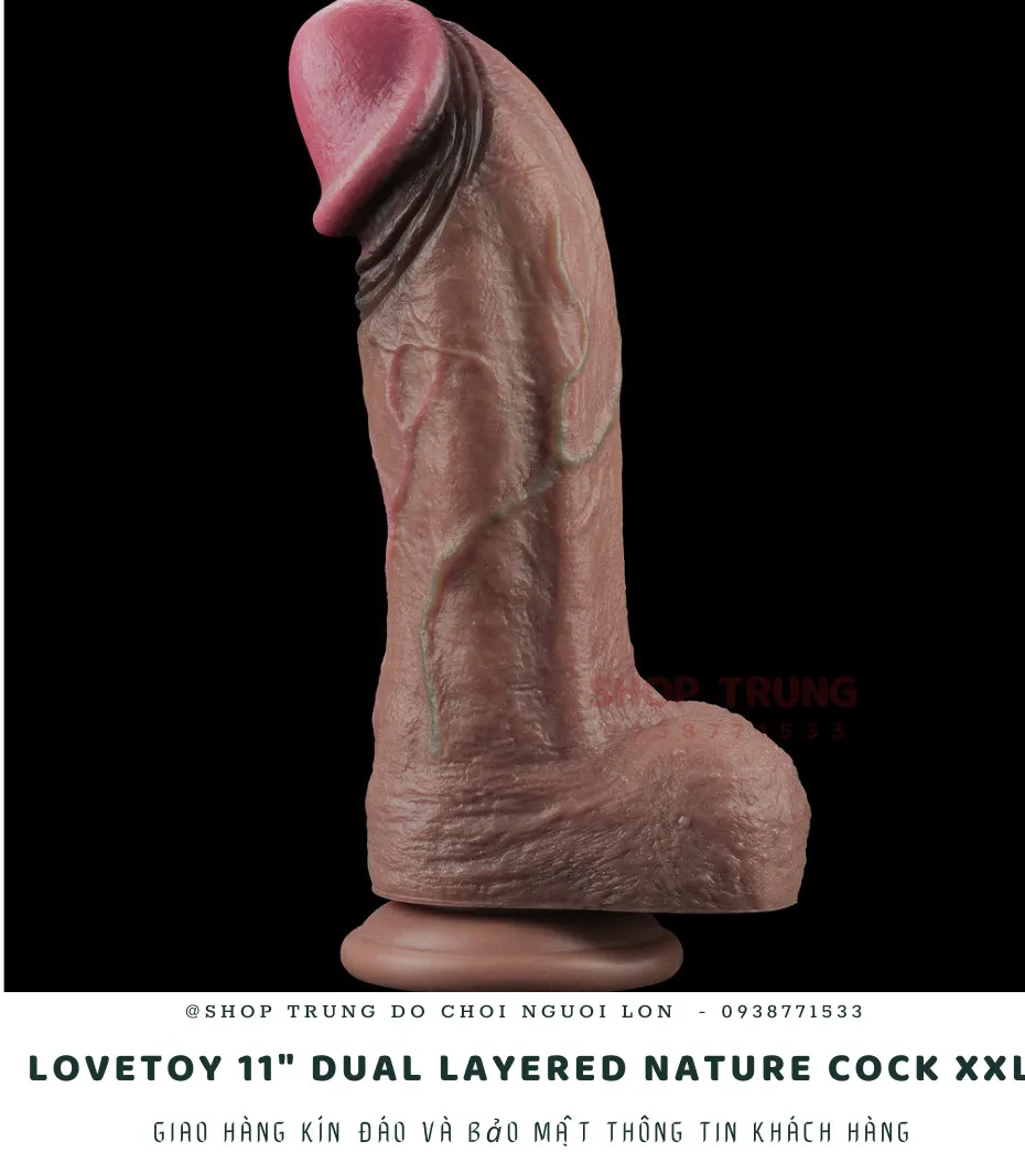 Dương vật giả Lovetoy Layered Nature XXL silicon 2 lớp mềm mại