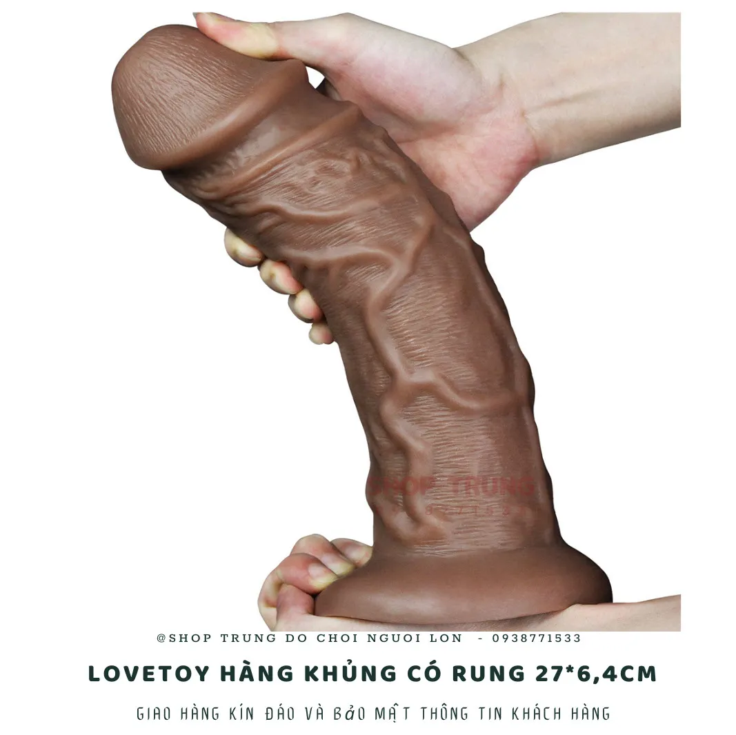 Dương vật giả rung Lovetoy 27cm silicon PVC chuẩn y tế