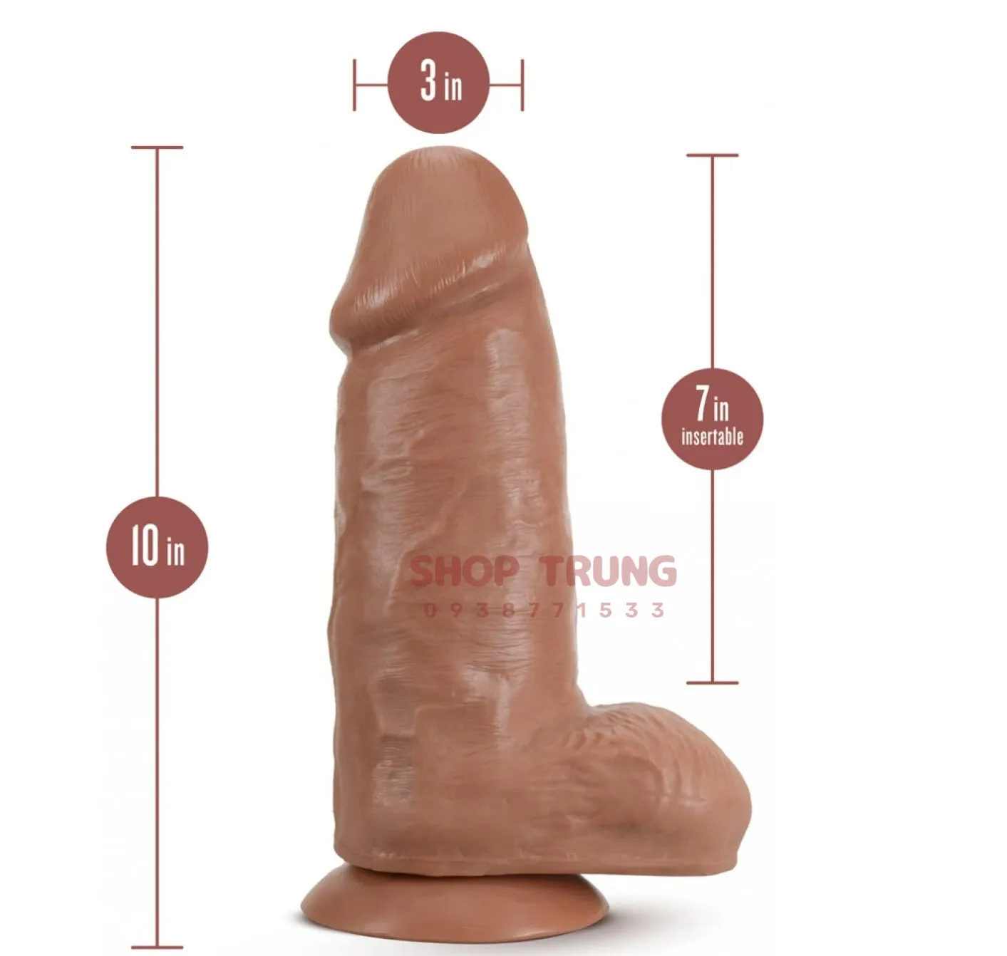 Dương Vật Giả 25cm Siêu Khủng Kích Thích Mạnh Mẽ Tự Nhiên