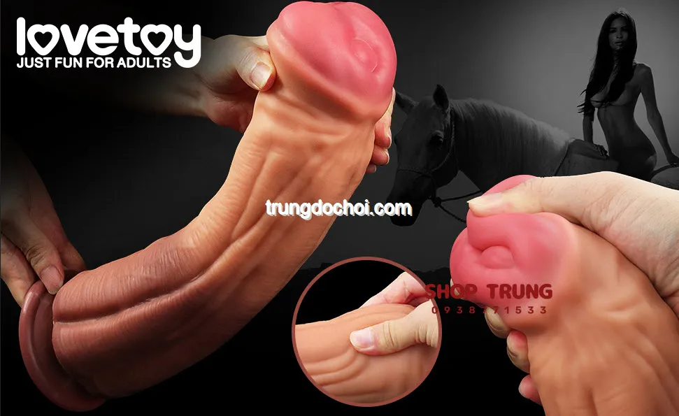 Dương vật giả Lovetoy Platinum King Size 30cm silicon cao cấp