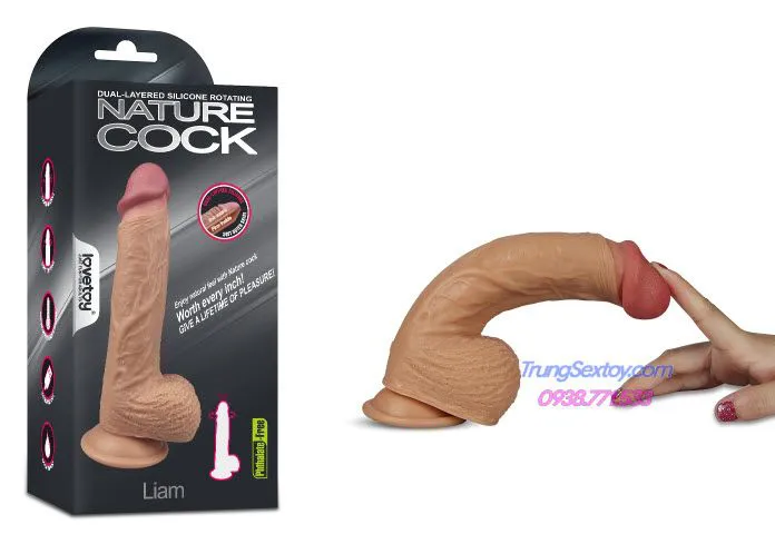 Dương vật giả Lovetoy Liam mềm mại chân thực cực sướng