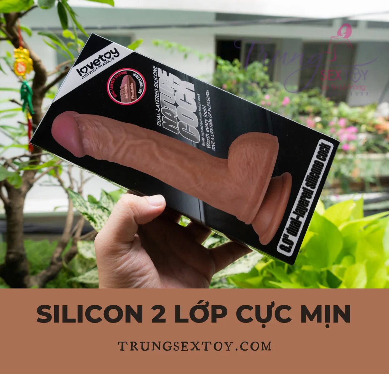 Dương Vật Giả Lovetoy Nature Thật 99% Dẻo Dai Phê Đỉnh