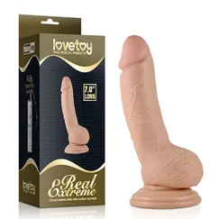 Dương vật giả Lovetoy 7 inch cong silicon mềm kích thích điểm G