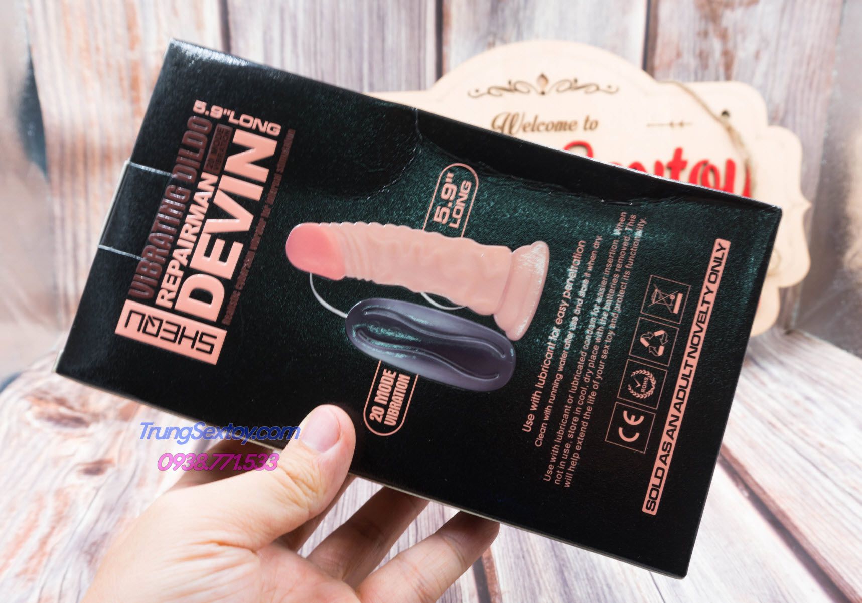 Dương vật giả mini Devin rung mạnh massage sướng cuồng, kích thích