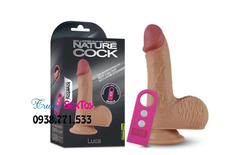 Dương vật giả Lovetoy Luca rung mềm mịn kích thích cực đã