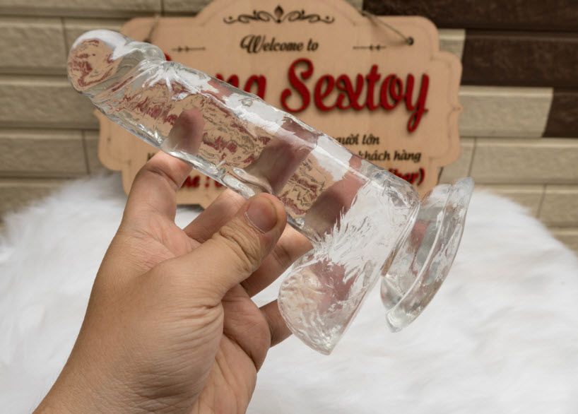 Dương vật giả trong suốt đa chức năng kích thích cực mạnh