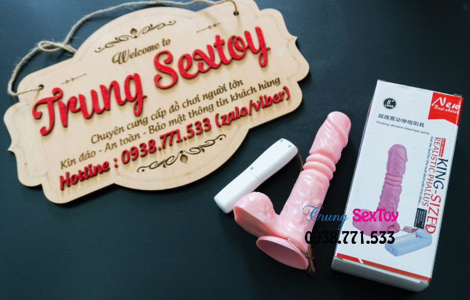 Dương vật giả King Size rung thụt cực phê kích thích đỉnh cao