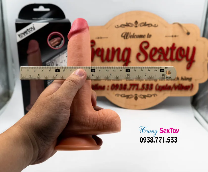 Dương vật giả Lovetoy 8 inch silicone mềm mại tự nhiên