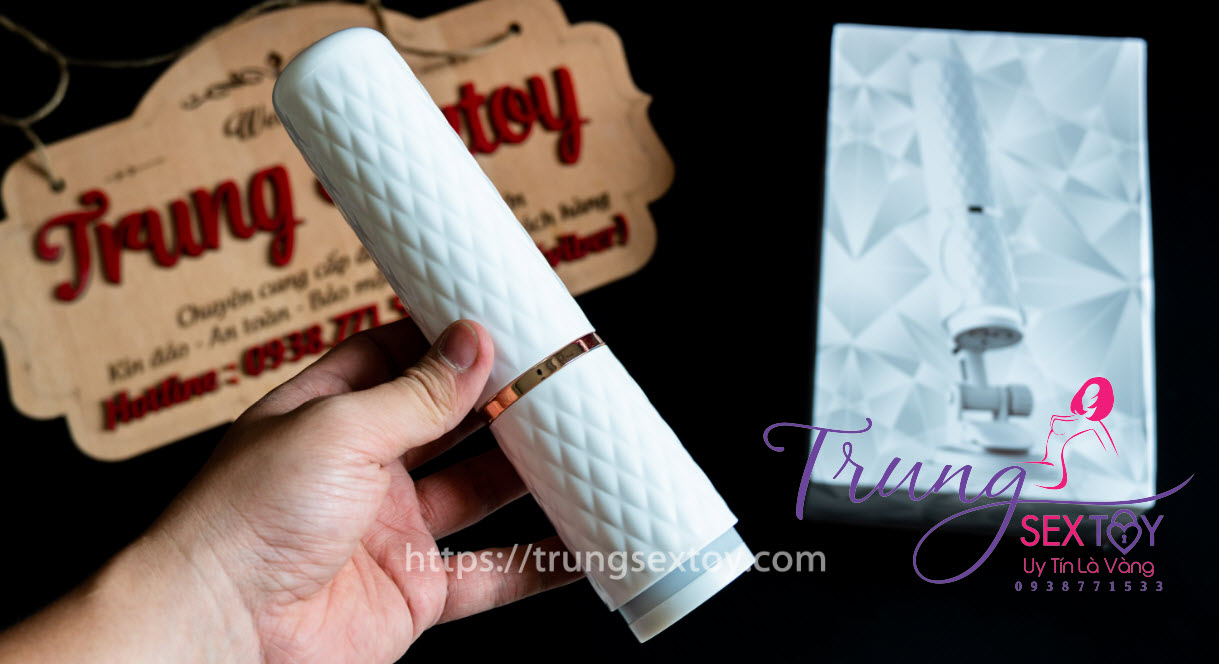 Máy thủ dâm Mini rung thụt có nhiệt độ cho nữ giới tăng khoái cảm