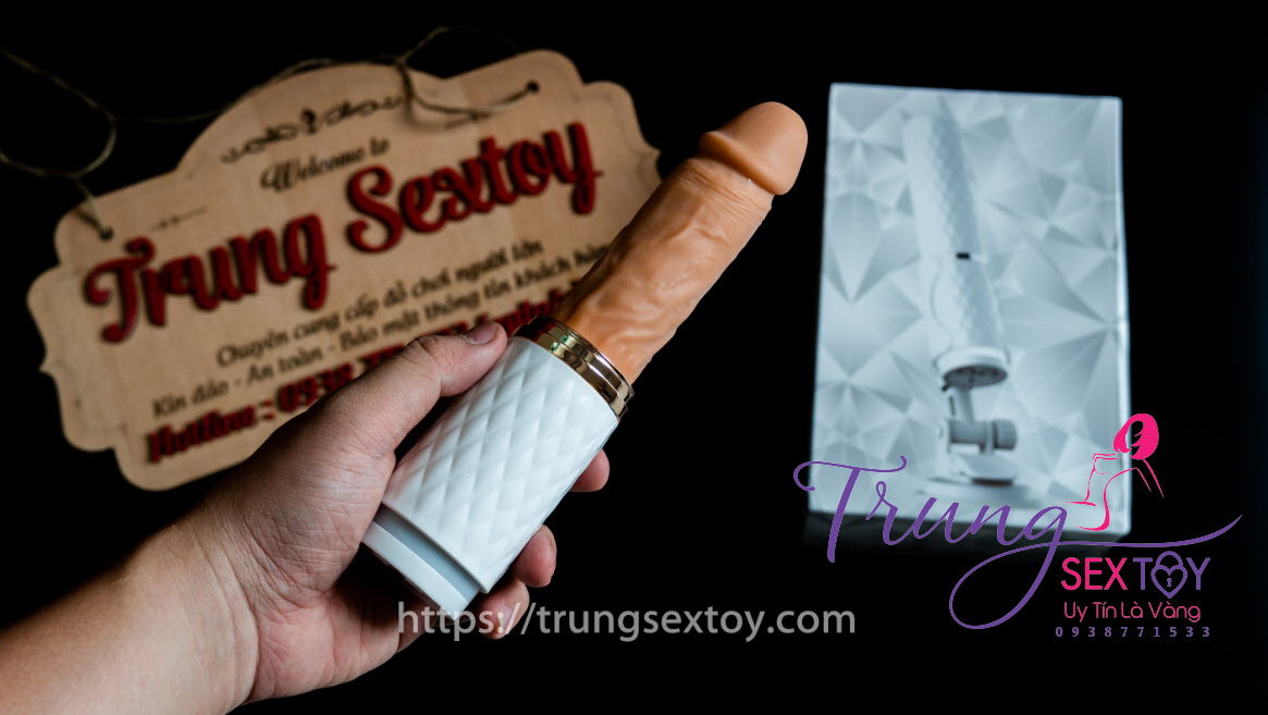 Máy thủ dâm mini rung thụt nữ kèm nhiệt độ cảm ứng tăng khoái cảm