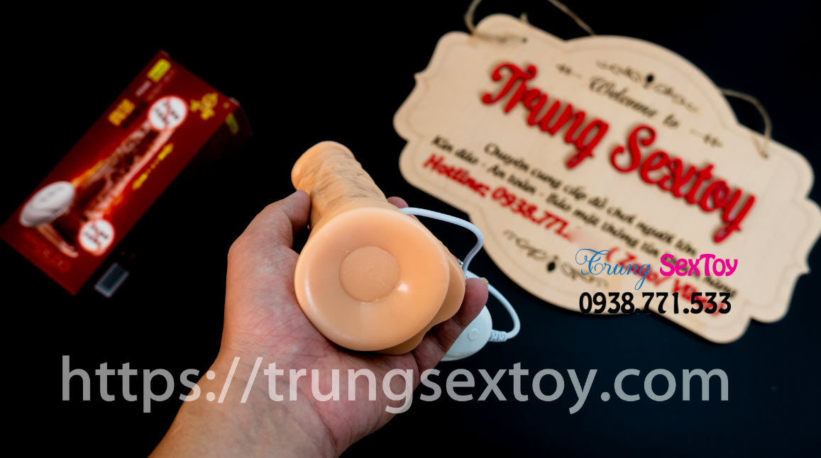 Dương vật giả silicon rung thụt Siêu thực Tăng khoái cảm