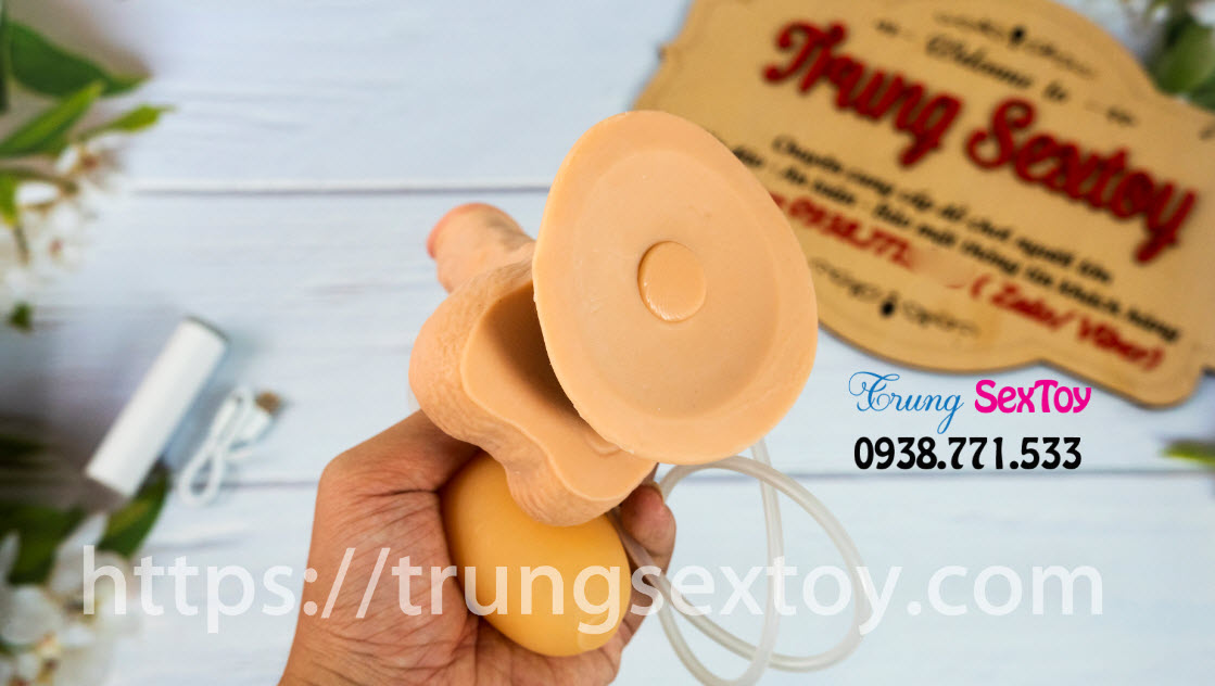 Dương vật giả gắn tường rung mạnh bắn tinh chân thực, kích thích