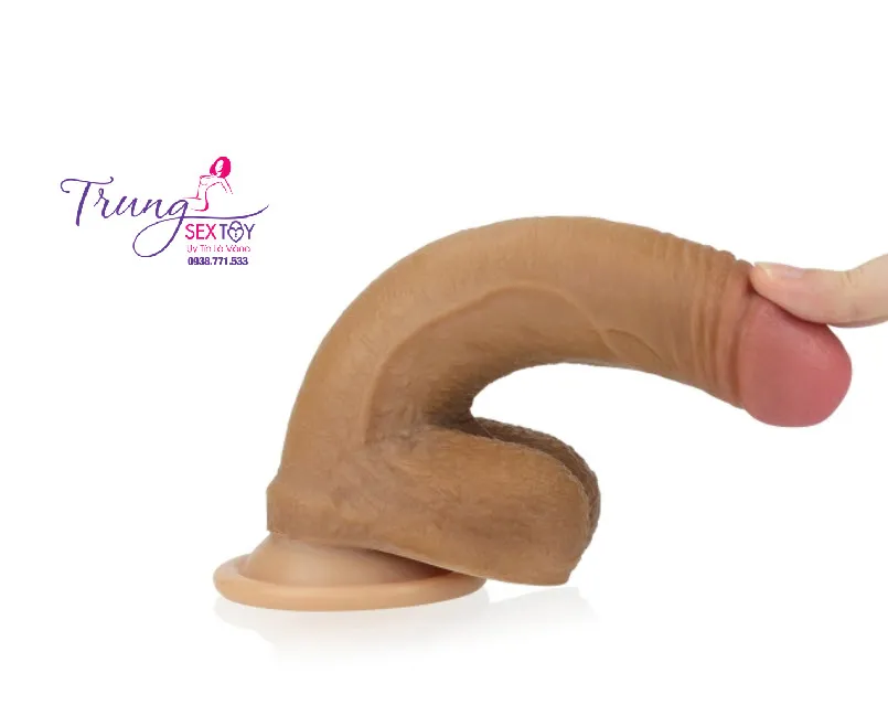 Dương vật giả Lovetoy Nature Cock 7 inch mềm mịn, 12cm sử dụng