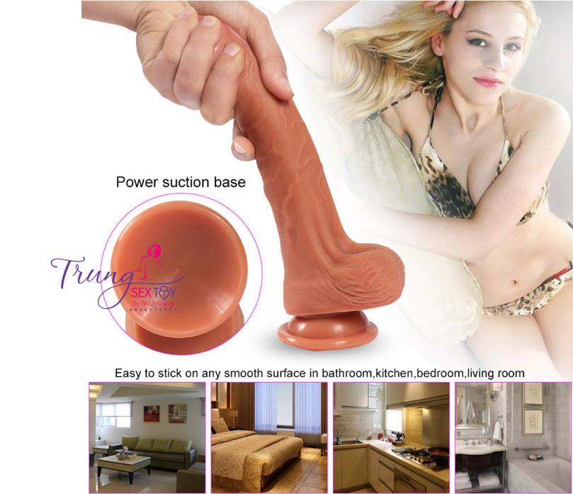 Trải nghiệm sướng tột đỉnh cùng dương vật giả mềm mịn chuẩn