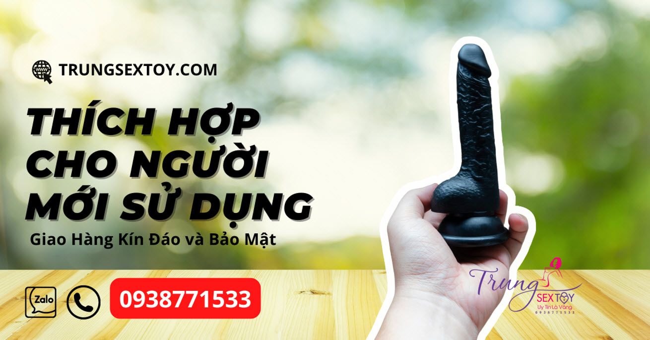 Mini dương vật giả đen 11x2cm - Thỏa mãn, nhỏ gọn, dễ dùng