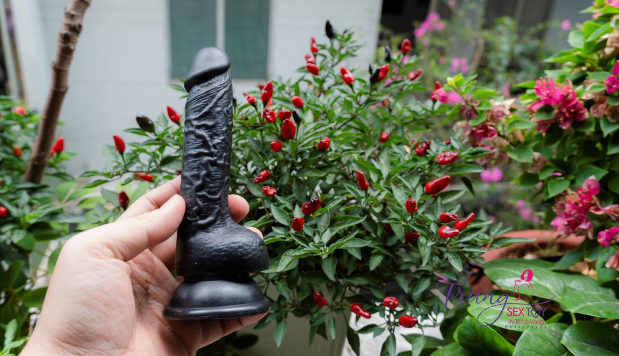 Mini dương vật giả đen 11x2cm - Thỏa mãn, nhỏ gọn, dễ dùng