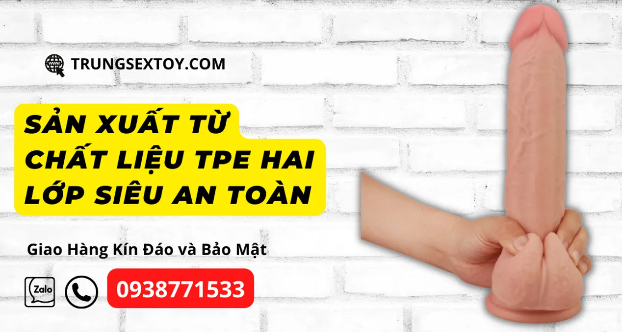 Dương vật giả gắn tường da trượt Lovetoy 9 inch khoái cảm đỉnh cao