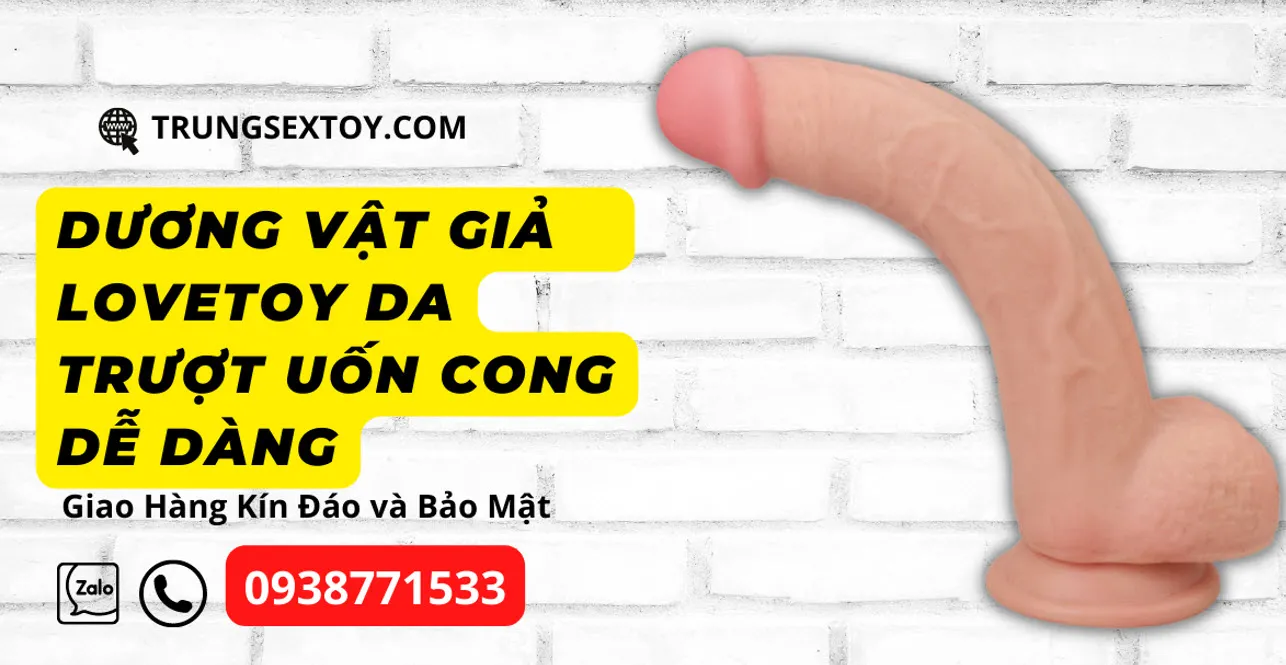 Dương Vật Giả Gắn Tường 9 Inch Lovetoy Da Trượt Đỉnh Cao Khoái Cảm