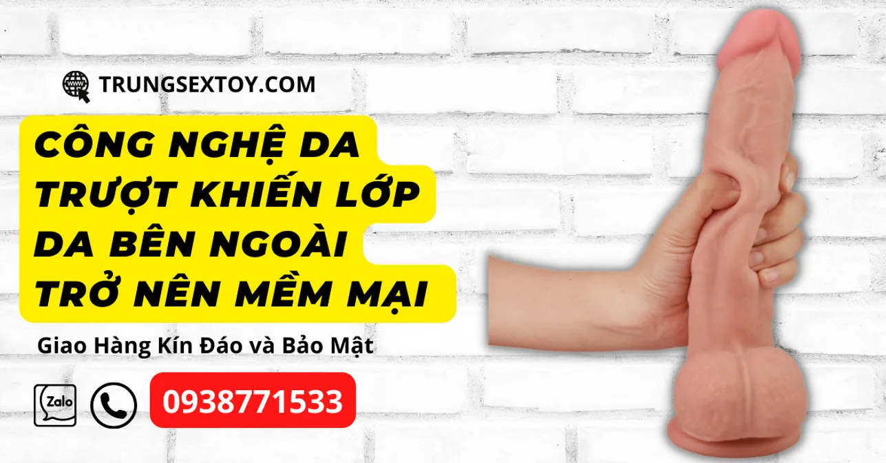 Dương Vật Giả Gắn Tường 9 Inch Lovetoy Da Trượt Đỉnh Cao Khoái Cảm