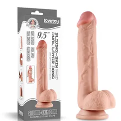 Dương vật giả gắn tường da trượt Lovetoy 9 inch khoái cảm đỉnh cao