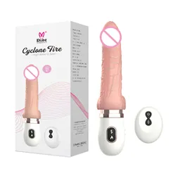 Dương vật giả Dibe điều khiển từ xa siêu nhiệt rung mạnh 21,5cm 