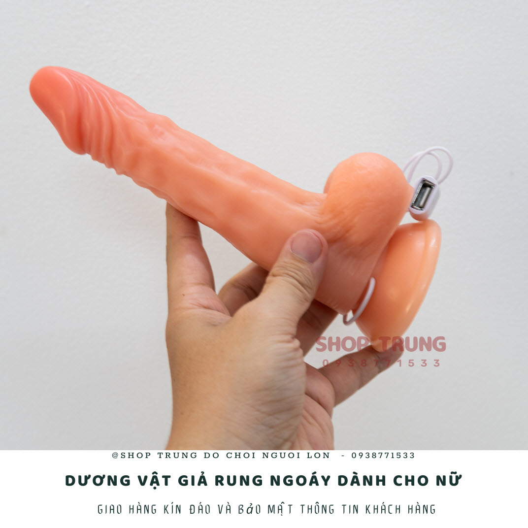 Máy rung ngoáy kích thích nữ 15cm 3cm siêu mềm mại
