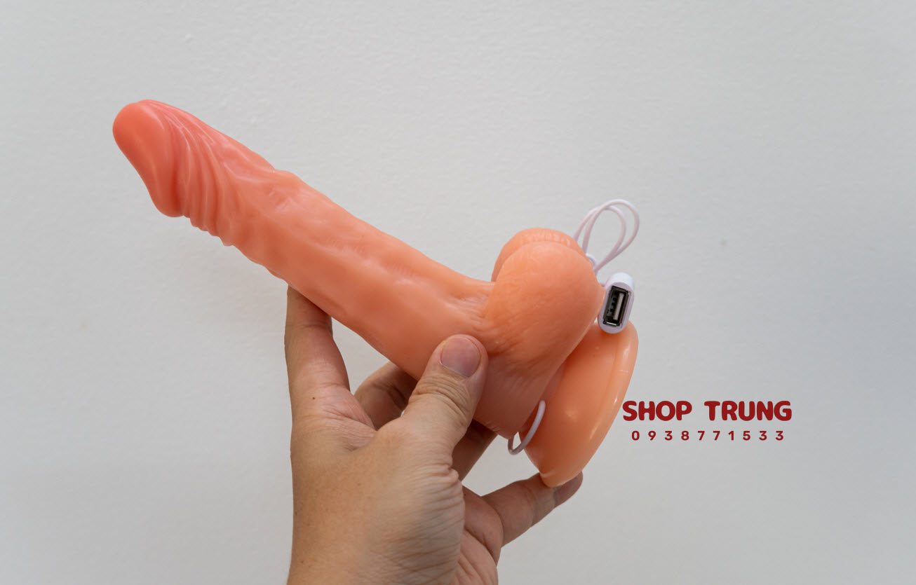 Máy rung ngoáy kích thích nữ 15cm 3cm siêu mềm mại